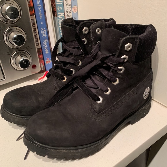 timberland velvet collar boot